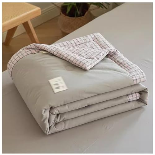 RDIAYDN Quilted Bedspread Double Single, Summer Duvet for Double Bed, Lightweight Summer Quilted Comforter Soft and Breathable for All Seasons (I,220 x 240 cm) RDIAYDN