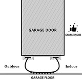 Garage Door U-Bottom Weather Stripping Kit Rubber Seal Strip Replacement, Universal Sealing Professional Grade T Rubber,5/16" T Ends, 3 3/4" Width X 16.5Feet Lenth (Black) CloudBuyer