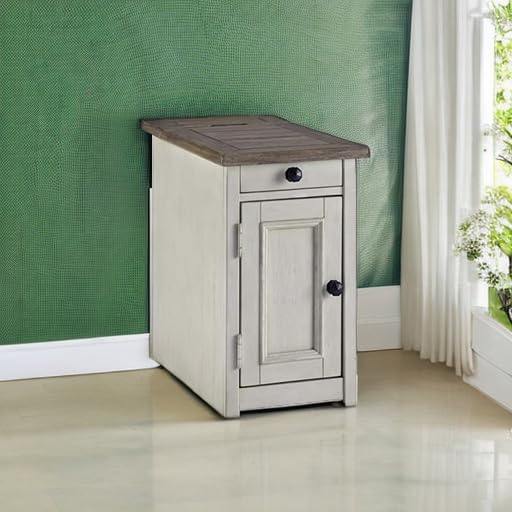 Signature Design by Ashley Ashley Furniture Signature Design-Bolanburg Chairside End Table, 14"W x 24"D x 23"H, Whitewash Signature Design by Ashley