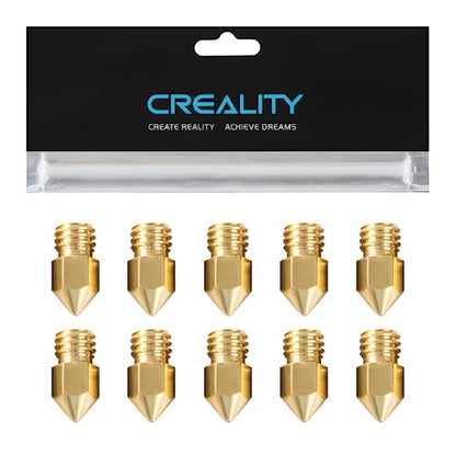 Creality Official Ender 3 0.4mm Nozzles 10 PCS, Brass 3D Printer Nozzles for Ender 3 V2/Ender 3 Pro/Ender 3 Max/Ender 5 Series and Sermoon D1 - WoodArtSupply