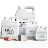 OAIEGSD 32 OZ Pure Tung Oil for Wood Finishing with Wood Brush, Waterproof Wood Sealer Indoor and Outdoor, 100% Pure Natural Tung Oil for Unfinished OAIEGSD