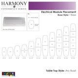 SKUTCHI DESIGNS INC. 12' Modular Arc Boat Conference Table with Data and Electric | Harmony Series | 12 Person Table | Lakeland Salt SKUTCHI DESIGNS INC.