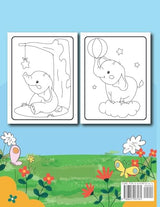 Cute Elephant Coloring Book for Kids WoodArtSupply