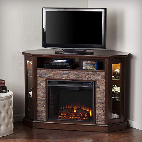 Redden Corner Convertible Electric Media Fireplace Furniture HotSpot