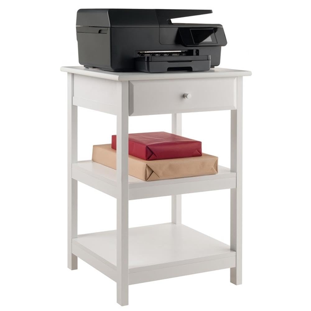 Winsome Delta Printer Stand White Home Office 20.87x20.24x30.71 Winsome