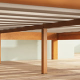 Zinus Alexia Rustic Pine Wood Platform Bed Frame with Headboard - No Box Spring Needed, Easy Assembly, King Size Zinus