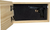 American Flag Concealed Gun Cabinet, Hidden Gun Storage American Flag (Natural) Bellewood Designs