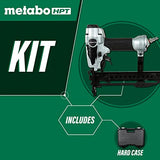 Metabo HPT Finish Stapler | Pro Preferred Brand of Pneumatic Nailers | 18 Gauge | 1/4-Inch Narrow Crown | Accepts 1/2-Inch to 1-1/2-Inch Staples | Ideal for Trim Work, Furniture & Cabinetry | N3804AB3 Metabo HPT