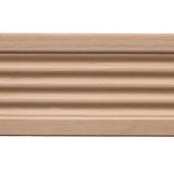 1820-4FTWHW Fluted Unfinished White Hardwood Casing Moulding ORNAMENTAL