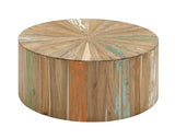 Deco 79 Reclaimed Wood Geometric Handmade Living Room Coffee, Center Table 38" x 38" x 16", Brown Deco 79