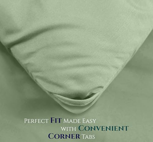 Queen Comforter Set 3 Piece Sage Green by Utopia Bedding, Comforters Queen Size, Bedding Comforters Sets, Down Alternative Soft Bed Set, 1 Comforter (88 x 88 inches) 2 Pillow Shams (20 x 26 inches) Utopia Bedding