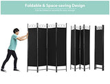 4 Panel Room Divider, Folding Portable Office Walls Dividers with Metal Frame Privacy Screen for Home Office Dorm Separation，Fabric Room Dividers，Room Dividers and Folding Privacy Screens Ckofgdsue