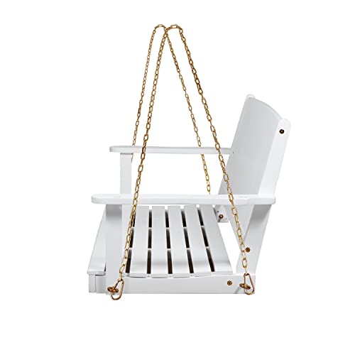 Christopher Knight Home Phoebe Outdoor Acacia Wood Porch Swing, White