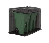 Stow-Away Horizontal Storage Shed, Outdoor Storage Box, Gray, Double Door Design-BMS4781 Generic