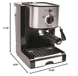 Capresso 116.04 Pump Espresso and Cappuccino Machine EC100, Black and Stainless, 46 oz Capresso