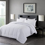 DOWNCOOL Full Size Comforter Sets -All Season Bedding Comforters Sets with 2 Pillow Cases -3 Pieces Bed Set Down Alternative Comforter Set -White Bedding Sets Full(82"x86") DOWNCOOL