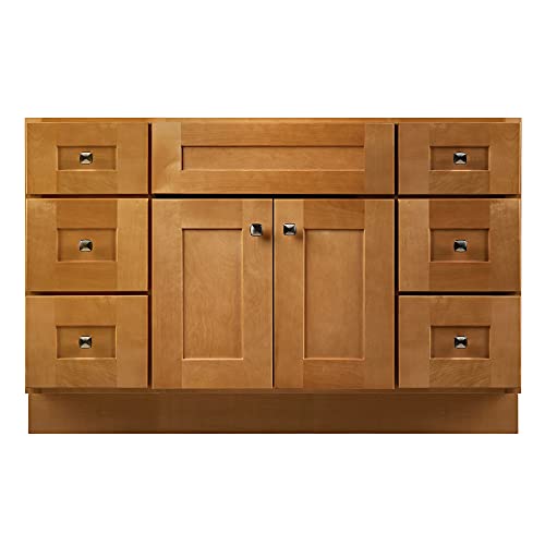 Design House Brookings 48 Inch Bathroom Vanity, Ready to Assemble, Modern Birch, 599001-MBH Design House
