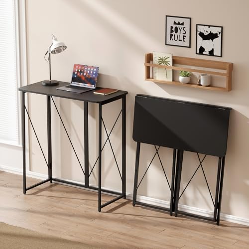 AIWOPET Folding Standing Desk, 39" Foldable Standing Desk, Collapsible Sit Stand Desk for Walking Pad Treadmill Home Office Living Room and Bedroom, 19.68" D x 39.37" W x 43.3" H, Black AIWOPET