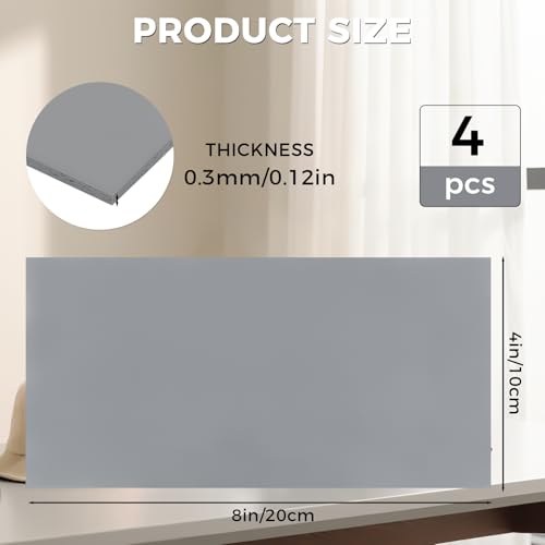4 Pcs Silicone Heat Press Mat, Heat Press Pad for Hat HTV Transfer Vinyl, Heat Resistant, Cuttable, Hat Press Accessories for Hats and Small Items KCMOSGI