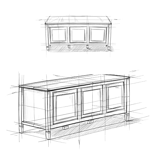 SIMPLIHOME Connaught SOLID WOOD 51 inch Wide Storage Bench Trunk with Safty Hinge, Multifunctional Traditional in Dark Chestnut Brown SIMPLIHOME