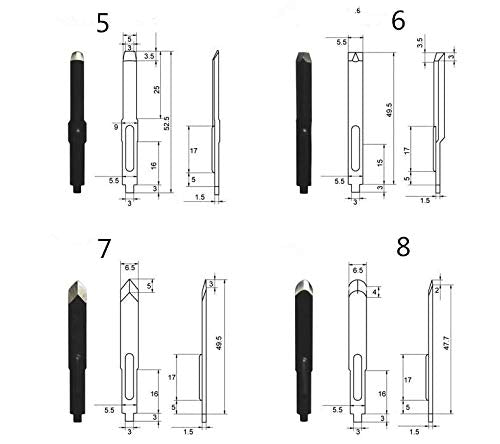 YUCHENGTECH Carving Blade Knife Accessory for Electric Carving Chisel Electric Chisel Power Carver - WoodArtSupply