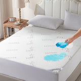 BEDLORE Full Size Waterproof Mattress Protector Viscose Derived from Bamboo, Soft Mattress Cover Fitted with Deep Pocket 6"-15", Breathable Noiseless Mattress Pad, Machine Washable(White) BEDLORE