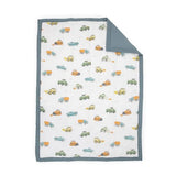 Little Unicorn Toddler Bedding 3-Piece Set | Includes Comforter, Crib Sheet & Pillowcase | Soft & Breathable Muslin Fabric | for Convertible Cribs & Toddler Beds (Work Trucks) Little Unicorn