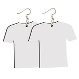 AiDiYGECO 144 Pcs Sublimation Earring Blanks Jewelry Earrings Wood MDF Sublimation Football Shirt Earrings Double-Sided with Earring Hooks and Jump Rings DIY Sublimation Earring Blank Bulk (Jersey) AiDiYGECO