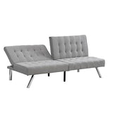 anwickjeff Futon Sofa Bed Couch, Modern Loveseat Sleeper, 3 Seater Sofa Couch Bed, Convertible Folding Love Seat Daybed for Small Spaces, Office, Bedroom,Dorm (Gray) anwickjeff