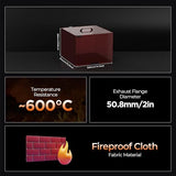 ACMER MINI Laser Engraver Protective Enclosure for Acmer S1, Fire-Resistant Silicone Fiberglass Cover, Transparent Viewing Panel, Compatible with Laser Engravers up to 300×300×230 mm ACMER