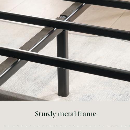 Zinus Billie Platform Bed Frame, Four Underbed Storage Drawers, Height Adjustable Headboard, Upholstered Style, Full Zinus