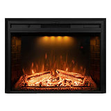 Dreamflame 36 inch Electric Fireplace, Wall Fireplace Electric with Remote Control, Realistic Log and Crackling Sound, Overheating Protection and Timer, 750/1500W Black Dreamflame