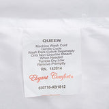 Elegance Linen Hospitality Special Treatment Construction Luxurious Ultra Soft White Single Fitted Sheet, Queen CELINE LINEN