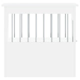 vidaXL Dog Crate Furniture-Indoor Puppy Kennel/End Table, White, Engineered Wood & Steel, 17.7"x24.4"x23.2" vidaXL