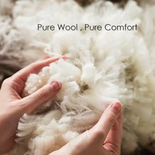 EP Mode Light Weight Wool Comforter for Summer, Purely Natural Duvet Insert, 100% Australian Wool Filling (150GSM, Size Queen) EP Mode