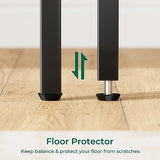 Huuger L Shaped Computer Desk with Reversible Storage Shelves, Gaming Corner Desk for Home Office, Writing Study Desk with Metal Frame, Rustic Brown Huuger