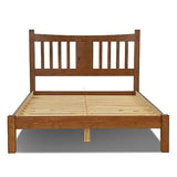 Grain Wood Furniture Shaker Solid Wood Slat Platform Bed, King Size, Walnut Grain Wood Furniture