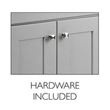 Design House 587063 Bath Modern Unassembled 2-Door Shaker Bathroom Vanity Cabinet Only, 24 x 18,Grey Design House