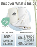 Cooling Comforter, Fill 100% Viscose from Bamboo, Cover 60% Viscose from Bamboo 40% Cotton, Lightweight Duvet Insert, Breathable Summer Quilt, 40x60 inches, for Cot, Crib, Travel, Single, or Throw Desert Breeze Distributing