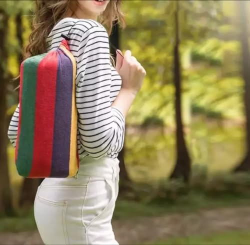 Double Cotton Hammock! Soft, Breathable, and Easy to Carry! Perfect for Relaxing by The Water, at The Park, or in Your Backyard!!! Indoors or Outdoors! Large Size! 2 Carabiners Included for Safety : Generic