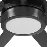 Honeywell Ceiling Fans Xerxes Modern 62 Inch Ceiling Fan with Light, Remote Control Fan, LED Indoor Fan with 8 Blades, Matte Black and Ash Blade Finish Options, Matte Black (51473-01) Honeywell