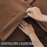 Yibeizi Twin Sheets Set, Brown Cooling Hypoallergenic Microfiber Single Bed Sheets, Soft Oeko-Tex Extra Deep Pocket Sheets & Pillowcases Wrinkle Free Bedsheets Yibeizi