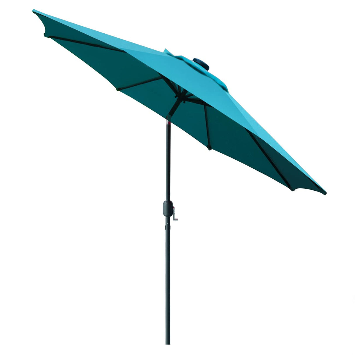 Sunnyglade 9' Patio Umbrella Outdoor Table Umbrella with 8 Sturdy Ribs (Teal Blue) Sunnyglade