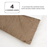 Bedsure Full Comforter Set - Brown Soft Bedding for All Seasons, Cationic Dyed Bed Set, 3 Pieces, 1 Full Size Comforter (82"x86") and 2 Pillow Shams (20"x26"+2") Bedsure