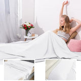BREENHILL Double Sleeping Bag Liner，Camping Sheets & Travel Sheet, Hostels & Traveling Adult Sleep Sack for Backpacking, Hotels Lightweight Single & Double Camping Sleeping Bag Liners White BREENHILL