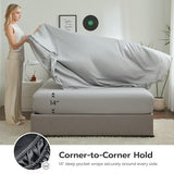 Joiedomi King Size Comforter Set with Sheets Dark Grey, 7 Pieces King Bedding Set with 1 Down Alternative Comforter, 1 Flat Sheet, 1 Fitted Sheet, 2 Pillowcases and 2 Pillow Shams, Bed in a Bag Joiedomi