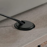 Sauder Cottage Road L-Desk, L: 65.12" x W: 58.66" x H: 29.76", Mystic Oak finish Sauder