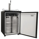 EdgeStar KC3000 Full Size Kegerator with Digital Display - Black EdgeStar