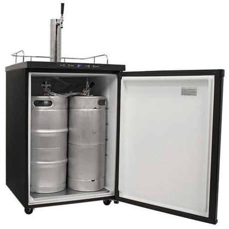 EdgeStar KC3000 Full Size Kegerator with Digital Display - Black EdgeStar