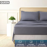 Utopia Bedding Queen Sheet Set – Brushed Microfiber – Ultra Soft Bed Sheets for Queen Size Bed Set – Deep Pocket, Wrinkle & Fade Resistant – Includes 1 Fitted, 1 Flat, 2 Pillowcases (Grey) Utopia Bedding